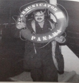 Paul Rusling on the MV Communicator